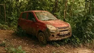 Starting and Test Driving an Old Car | Sitting in Jungle For Long Time | Restoration old Car
