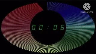 Countdown Timer 10 sec ( v 839 ) green timer with sound effects 4k