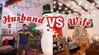 HUSBAND vs WIFE CHRISTMAS DECORATING CHALLENGE 2020