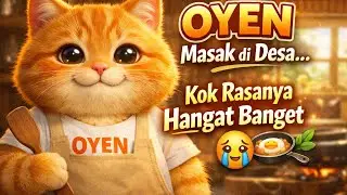 OYEN Masak di Desa&hellip; Kok Rasanya Hangat Banget 😭🍳 #oyen #kucinglucu #shorts #fyp