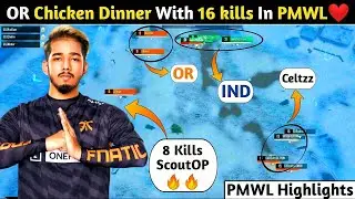 Scout 9 kills domination in PMWL || orange rock 16 kills chicken dinner Vikendi