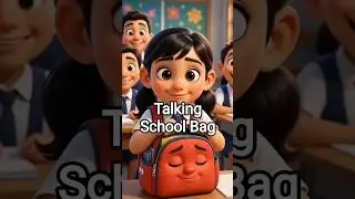 When a School Bag STARTS Talking 😱📚 | Funny Kids Story  #kidsstory