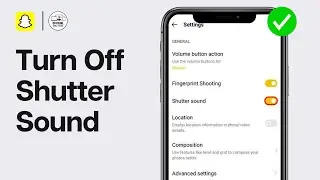 How To Turn Off Snapchat Shutter Sound 2024 (EASY GUIDE)