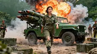 美女特務駕駛炸彈車潛入敵營，一舉殲滅所有日軍！#抗战 #抗日 #movie #電影 #中国电视剧