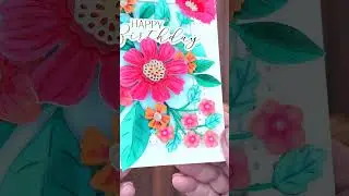 Happy Birthday with @spellbinders Vivid Blooms Die Set