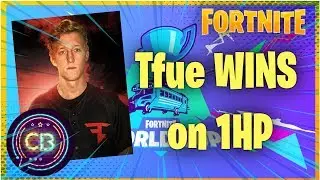 Fortnite World Cup Day 1 Tfue WINS with 1 HP left EPIC