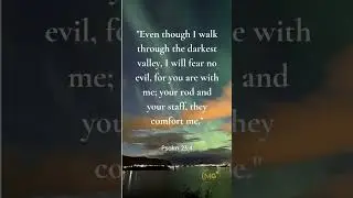 I shall Fear No Evil, your rod and staff comfort me |Psalms 23:4| #godsgotyou #bibleverse #psalms23
