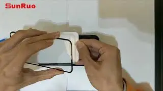 SunRuo iPhone X 3D curved glass screen protectors installation video