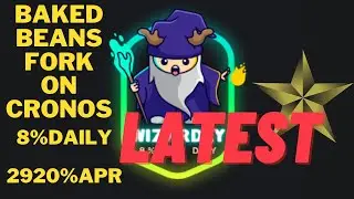 WIZARDLY.FINANCE LATEST 8% DAILY ROI CRO MINER BAKED BEANS FORK  ON CRONOS PASSIVE INCOME