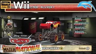 Cars Mater-National Championship | Monster McQueen Wii HD Gameplay (Dolphin)