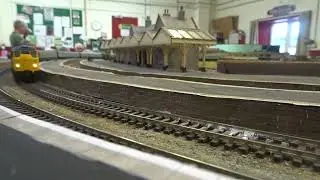B.M.Rly.S: ACCURASCALE/LOCOMOTIONMODELS, Class 31 BR Blue No.31018, was running on OO Gauge Layout.