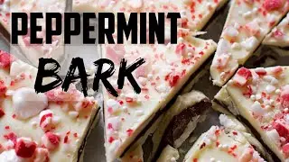 QUICK AND EASY BARK RECIPE | PEPPERMINT HOLIDAY BARK RECIPE |