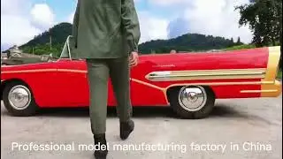 Electric model vintage classic cars for movie props or decoration