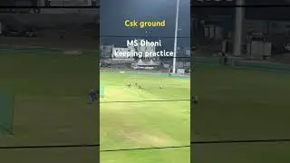 MS Dhoni wicket keeping practice | CSK ground Chnenai