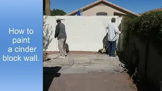 How to paint a cinder block wall.