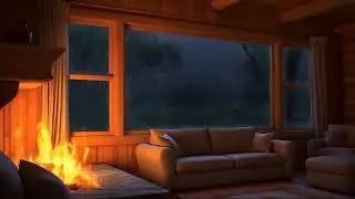 Calm Night Wind Outside a Cabin | Wind White Noise for Better Sleep (1 Hour)
