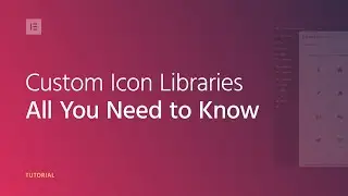How to use Elementor Pro's Custom Icon Libraries