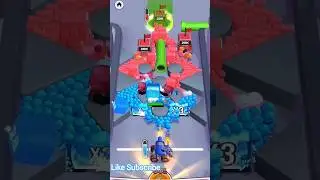 Mob Control Blue Ninja Army VS Red Paper Bag Army Epic Fight #shortsfeed #bluevsred #fight