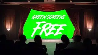🎬 Premium Green Screen Cinema Intro | Movie Theater Scene with Red Curtains | Download & Customize