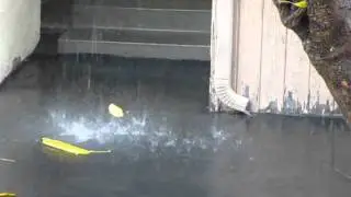 Rain Heavy Gutter Pour