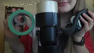ASMR putting different tapes on the mic (intense)