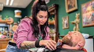 ASMR / Perfect Beard Trim. A Relaxing Barber Experience. Sleep Inducing Sounds