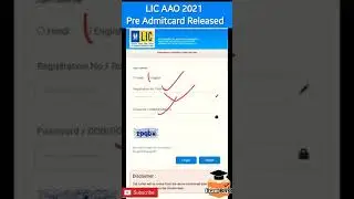 LIC AAO Pre Admit Card Released #AAO #LICAAOpreadmitcard #LicAAOadmitcard #VIDEOS
