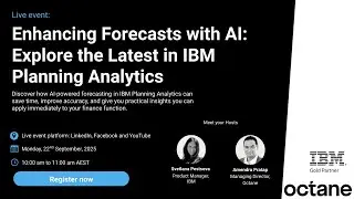 Enhancing forecasts with AI: Explore the latest in IBM Planning Analytics