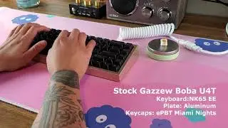 Amethyst vs Boba U4T Tactile Switch Comparison Typing Sound Test
