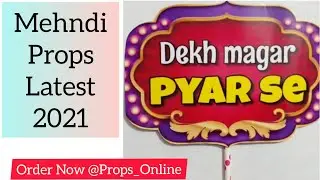 Mehndi Props Ideas Latest Trend | @PropsOnline