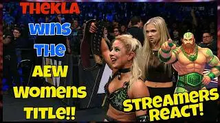 Реакция стримеров! Текла завоевала титул чемпионки AEW среди женщин!! #aew #tnt #wrestling