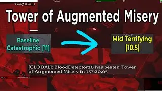 How to beat Tower of Augmented Misery as free cata (ALL SKIPS) | Roblox EToH