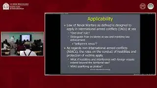 Law of Naval Warfare Academy: Lecture 1: Introduction to the Law of Naval Warfare