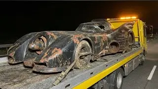 Restoring completely destroyed 1980 Batmobile ( $300 Deal ) Full ASMR 