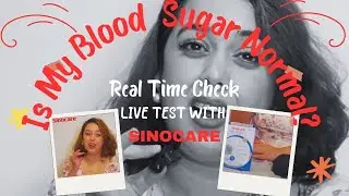My First Time Testing Blood Glucose At Home😳 Real Time Check with Sinocare Safe AQ Pro I 