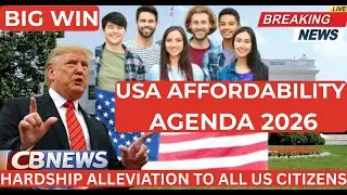 USA AFFORDABILTY AGENDA 2026  , Financial Pressure alleviation to all US Citizens#trump #usa