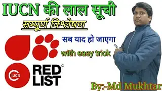 IUCN की लाल सूची . IUCN Red list  #iucn #redlist #iucnredlist #sugamsangam