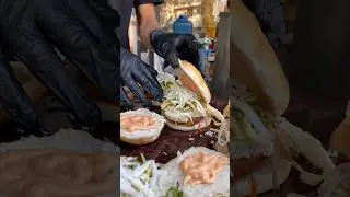 Two Layer Burger 🍔 #burger #streetfood #foodie #shorts #foodshorts
