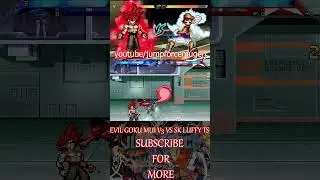 EVIL GOKU MUI V3 VS SK LUFFY TS #mugengameplay #anime #games