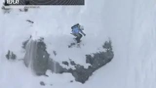 Anna Orlova - 2nd place snowboard women  Nendaz Freeride 2015 FWQ4*