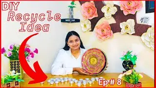 Episode # 8 Flower Wall Decor Reuse Empty Tea Light Holder / Home Decor/Gift Ideas