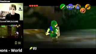 Deku Tree Wrong Warp, no pausing, super easy.