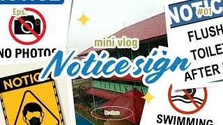 &rsquo;Mini Vlog: Notice Sign || 8c || SMPN 97 JAKARTA