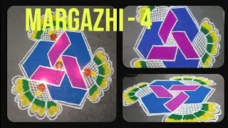 Margazhi kolam series 🪔- Day 4 💖✨