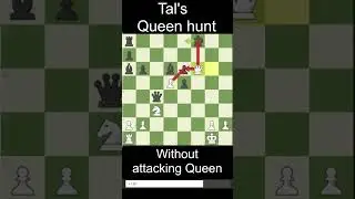 Mikhail Tal's Queen Hunt Without Attacking Queen - Chess Game | Move_n_Mate