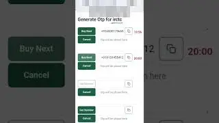 Irct number | irct OTP number | irct unlimited otp | irct | irct OTP panel