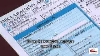 ¿Cómo rellenar un parte amistoso de accidente?