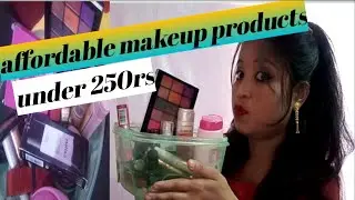 mackeup under 250rs!! affordable mackeup products!!prity beauty vlog