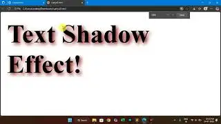 HTML Shadow Text Effect Tutorial 💻✨ #htmlcss