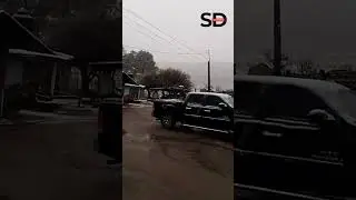 Primera nevada de la temporada pinta de blanco a La Rosilla, #Durango